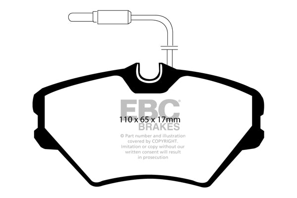 Pastiglie Freno EBC Ultimax DP980 per Renault Laguna Saloon