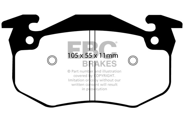 Pastiglie Freno EBC Greenstuff DP2983 per Renault Clio (Mk2), Renault Clio (Mk1) e altre