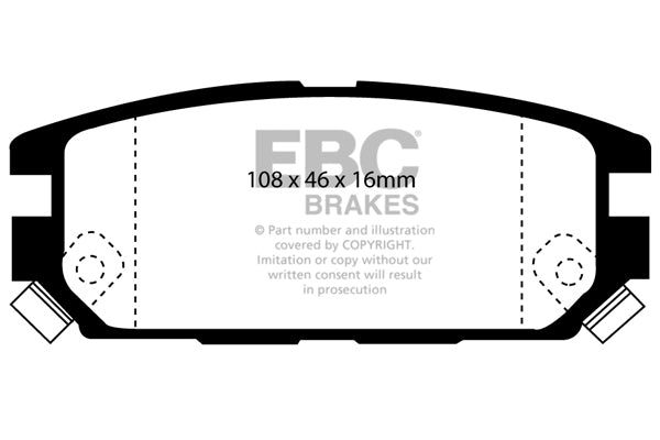 Pastiglie Freno EBC Greenstuff DP2987 per Mitsubishi Space Wagon, Mitsubishi Magna e altre