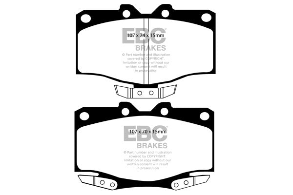 Pastiglie Freno EBC Ultimax DP994 per Toyota Landcruiser
