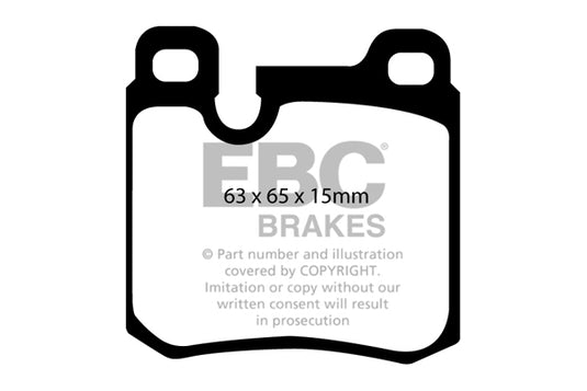 Pastiglie Freno EBC Yellowstuff DP4996R per Porsche 911 (964)