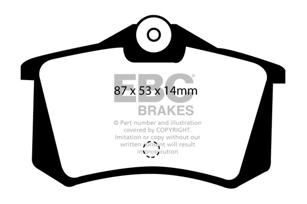 Pastiglie Freno EBC Yellowstuff DP4999R per Lancia Delta Integrale