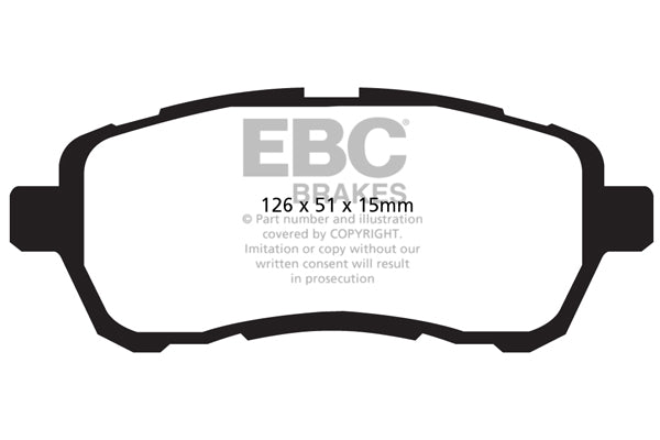 Pastiglie Freno EBC Ultimax DPX2003 per Suzuki Swift, Mazda 2 e altre