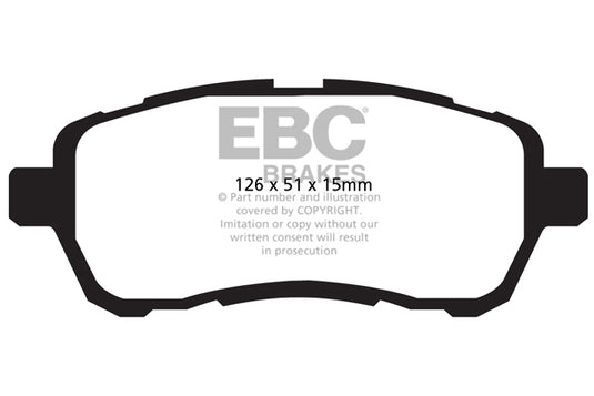 Pastiglie Freno EBC Ultimax DPX2003 per Suzuki Swift, Mazda 2 e altre
