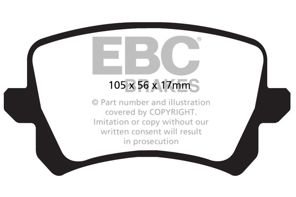 Pastiglie Freno EBC Redstuff DP32004C per Volkswagen Passat, Volkswagen Passat Alltrack e altre