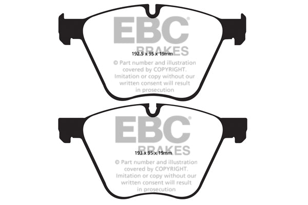 Pastiglie Freno EBC Yellowstuff DP42007R per BMW Serie 7 (F01), BMW Serie 7 (F02) e altre