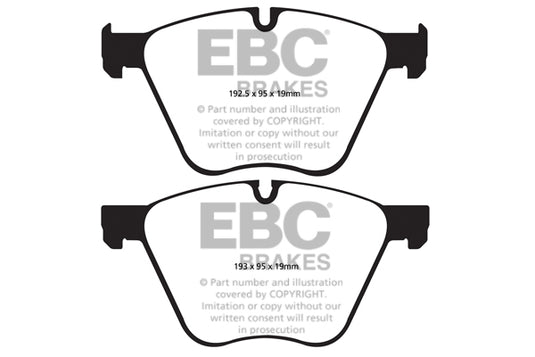 Pastiglie Freno EBC Ultimax DPX2007 per BMW Serie 7 (F01), BMW Serie 7 (F02) e altre