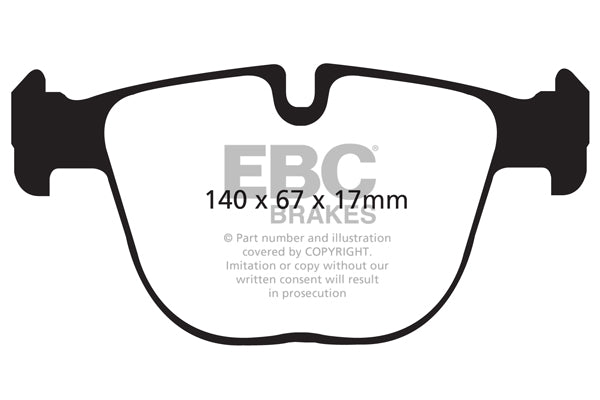 Pastiglie Freno EBC Yellowstuff DP42008R per BMW X6 (E71), BMW X5 M (E70) e altre