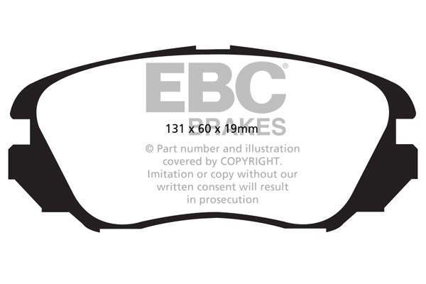 Pastiglie Freno EBC Yellowstuff DP42013R per Opel Insignia, Vauxhall Insignia e altre