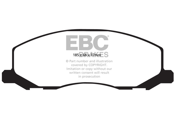 Pastiglie Freno EBC Redstuff DP32015C per Opel Insignia, Vauxhall Insignia e altre