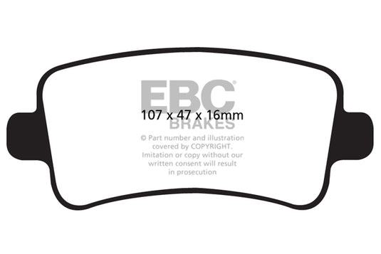 Pastiglie Freno EBC Ultimax DPX2016 per Opel Insignia, Vauxhall Insignia e altre