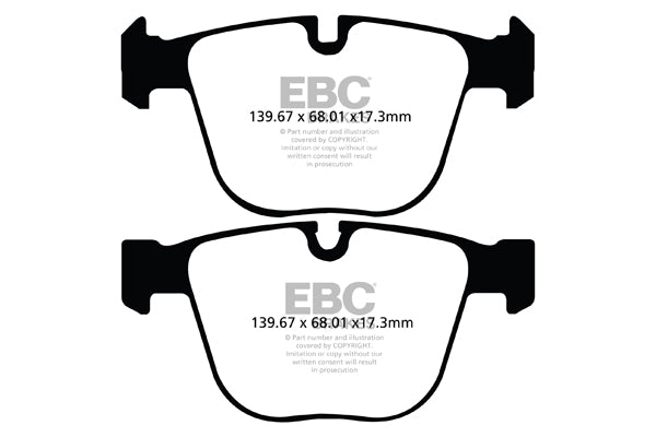 Pastiglie Freno EBC Redstuff DP32020C per BMW Serie 7 (F01), BMW Serie 7 (F02) e altre