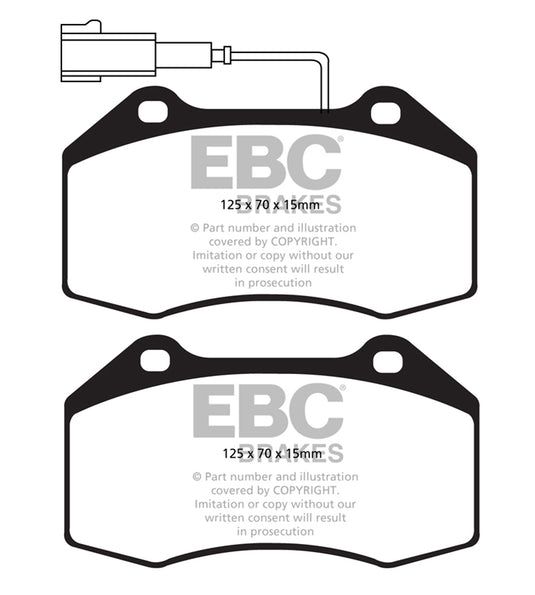 Pastiglie Freno EBC Ultimax DPX2021 per Alfa Romeo Mi.To, Abarth Grande Punto e altre