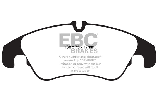 Pastiglie Freno EBC Redstuff DP32022C per Audi A6 (C7/4G), Audi A6 quattro (C7/4G) e altre