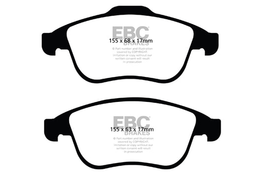 Pastiglie Freno EBC Ultimax DPX2024 per Renault Scenic, Renault Grand Scenic e altre
