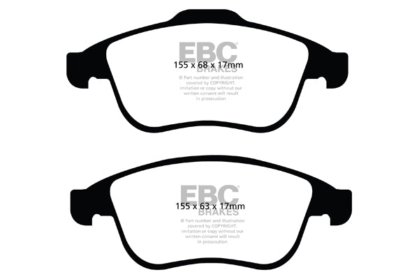 Pastiglie Freno EBC Orangestuff DP92024 per Renault Clio (Mk4)