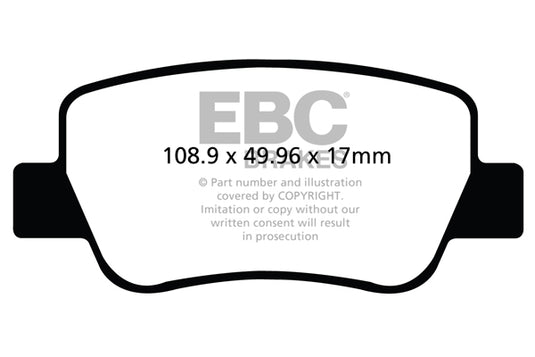 Pastiglie Freno EBC Ultimax DPX2027 per Toyota Avensis