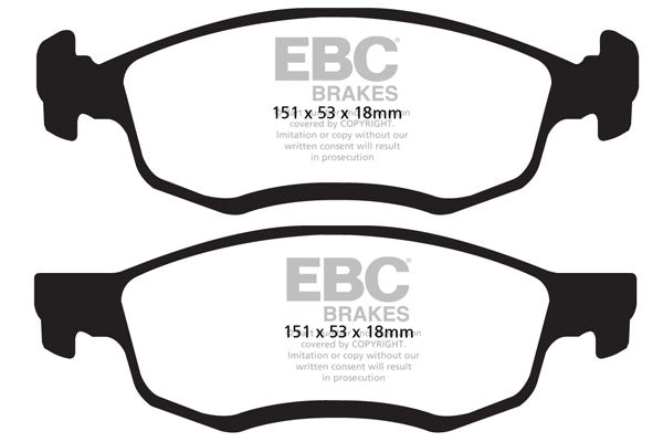 Pastiglie Freno EBC Ultimax DPX2032 per Dacia Logan MCV e Lada Largus