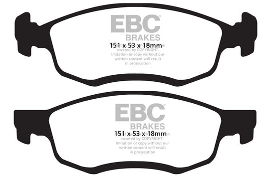 Pastiglie Freno EBC Ultimax DPX2032 per Dacia Logan MCV e Lada Largus