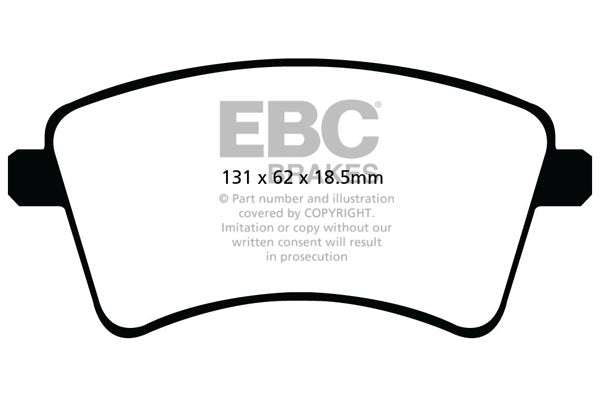 Pastiglie Freno EBC Greenstuff DP22033 per Mercedes-Benz Citan Dualiner, Mercedes-Benz Citan Traveliner e altre