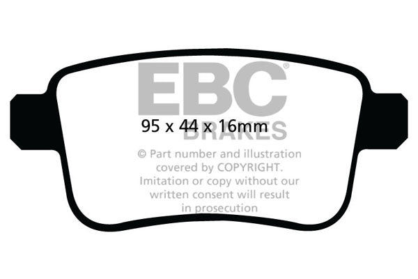 Pastiglie Freno EBC Ultimax DPX2034 per Mercedes-Benz Citan Dualiner, Mercedes-Benz Citan Traveliner e altre