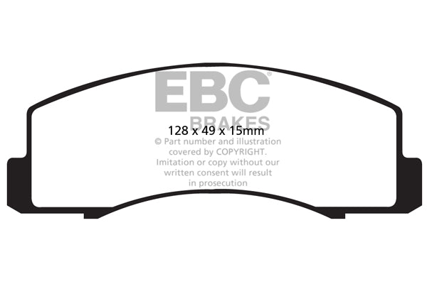 Pastiglie Freno EBC Greenstuff DP22035 per Holden Apollo