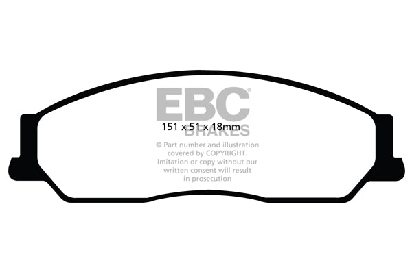 Pastiglie Freno EBC Greenstuff DP22036 per Toyota Aurion e Toyota Avalon