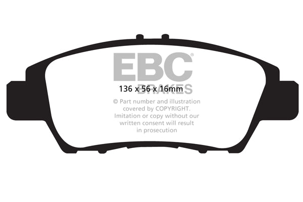 Pastiglie Freno EBC Greenstuff DP22041 per Honda Jazz, Honda City e altre