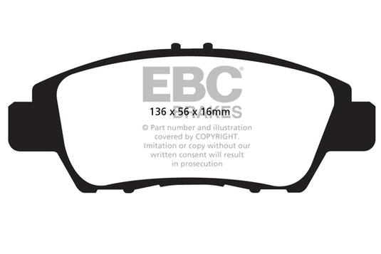 Pastiglie Freno EBC Ultimax DPX2041 per Honda Jazz, Honda City e altre