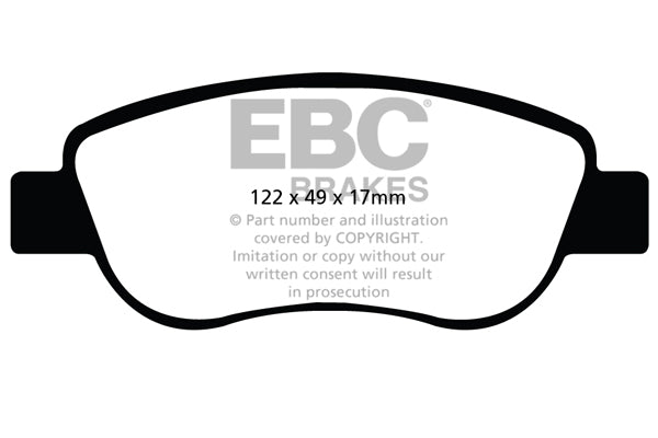 Pastiglie Freno EBC Ultimax DPX2045 per Renault Megane Hatch (Mk2), Renault Megane Saloon (Mk2) e altre