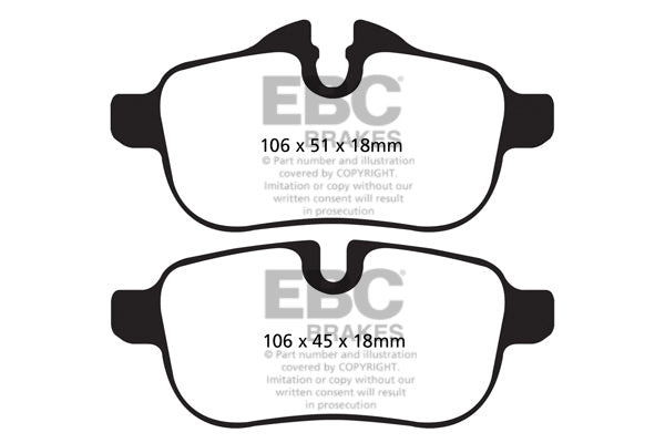 Pastiglie Freno EBC Greenstuff DP22046 per BMW Z4