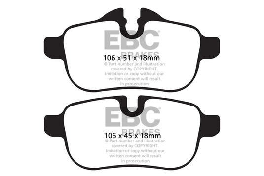 Pastiglie Freno EBC Ultimax DPX2046 per BMW Z4