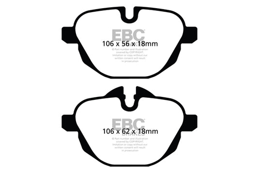 Pastiglie Freno EBC Ultimax DPX2047 per BMW Serie 5 (F10), BMW Serie 5 (F11) e altre