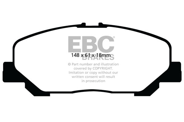 Pastiglie Freno EBC Ultimax DPX2048 per Toyota Alphard, Toyota Estima e altre
