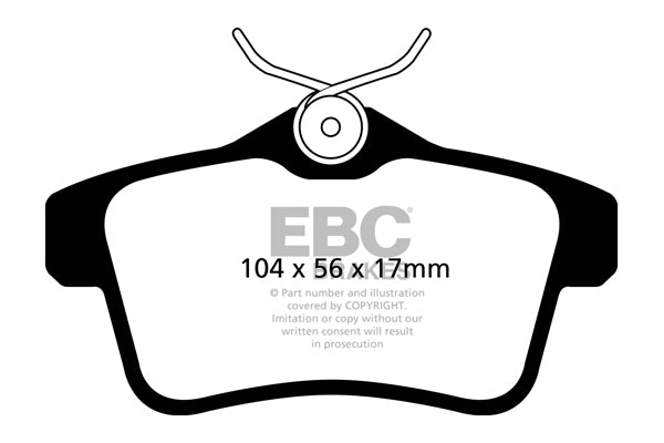 Pastiglie Freno EBC Greenstuff DP22053 per Citroen DS5, Citroen DS4 e altre