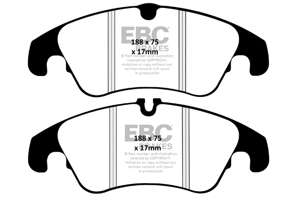 Pastiglie Freno EBC Yellowstuff DP42055R per Ford Focus (Mk2)