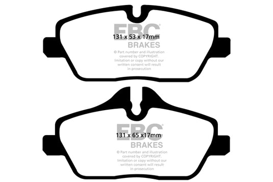Pastiglie Freno EBC Ultimax DPX2056 per Mini Hatch (2nd Gen)(R56), Mini Clubman (R55) e altre