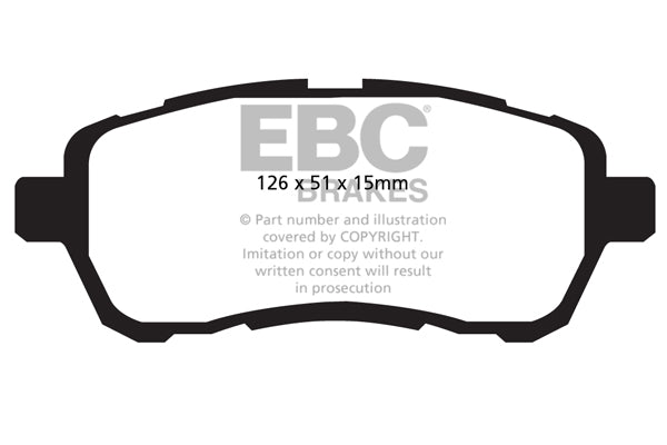 Pastiglie Freno EBC Greenstuff DP22058 per Daihatsu Materia e Daihatsu Sirion