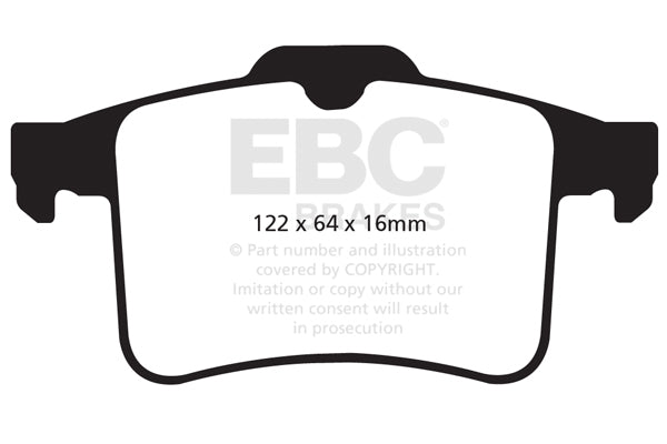 Pastiglie Freno EBC Redstuff DP32059C per Jaguar XJ, Jaguar XF (X250) e altre