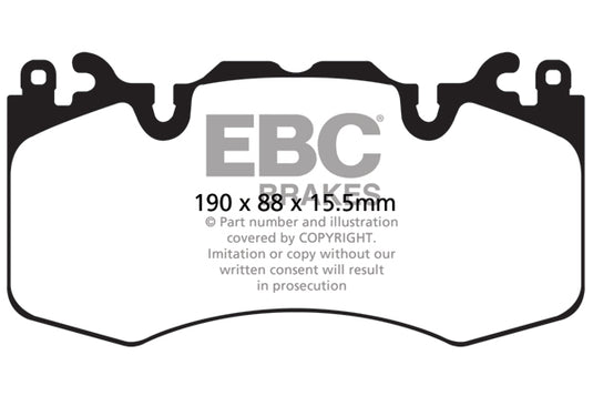 Pastiglie Freno EBC Ultimax DPX2064 per Land Rover Range Rover Sport (L494), Land Rover Range Rover (L405) e altre