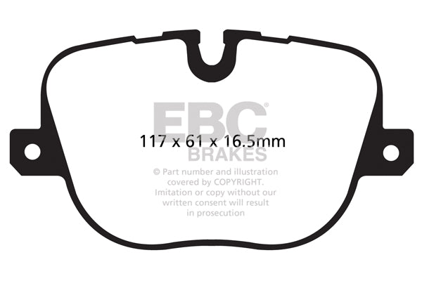 Pastiglie Freno EBC Yellowstuff DP42068R per Land Rover Range Rover (L322) e Land Rover Range Rover Sport (L320)