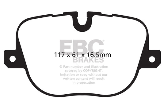 Pastiglie Freno EBC Ultimax DPX2068 per Land Rover Range Rover (L322) e Land Rover Range Rover Sport (L320)