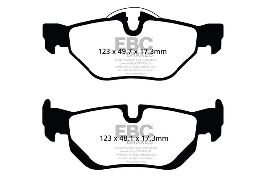 Pastiglie Freno EBC Ultimax DPX2069 per BMW X1 (E84), BMW Serie 3 (E91) e altre