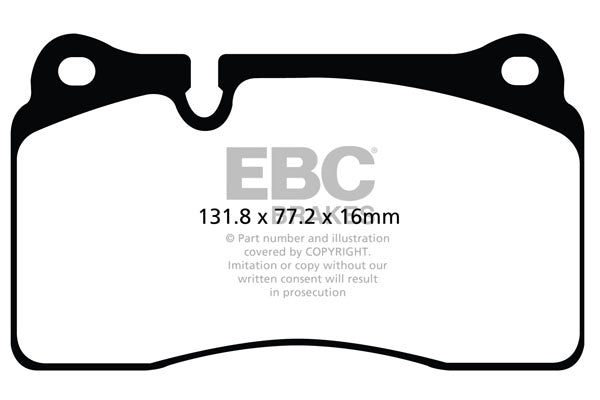 Pastiglie Freno EBC Bluestuff NDX DP52070NDX per Seat Leon (5F), Audi RS3 (8P) e altre
