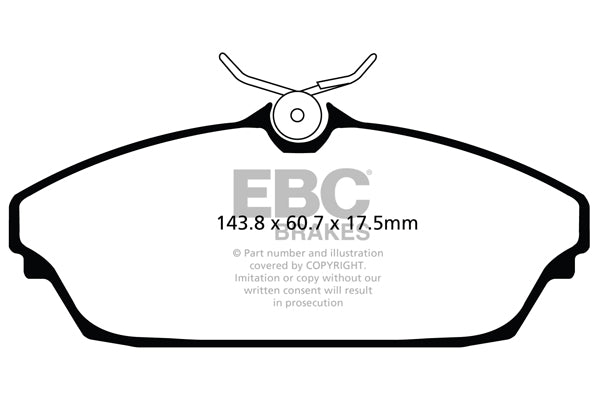 Pastiglie Freno EBC Ultimax DPX2072 per Tata Safari e Tata Xenon