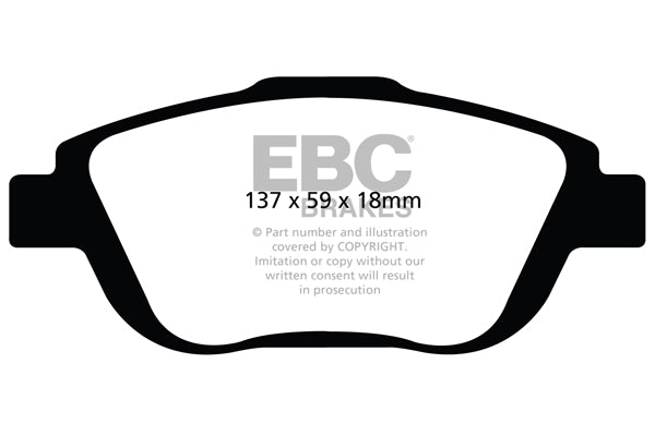 Pastiglie Freno EBC Ultimax DPX2073 per DS DS3, Citroen DS3 e altre