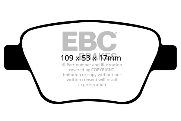 Pastiglie Freno EBC Redstuff DP32075C per Volkswagen Golf (Mk6), Volkswagen Jetta (Mk6) e altre