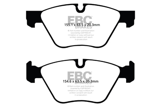Pastiglie Freno EBC Ultimax DPX2077 per BMW Serie 3 (E90), BMW Serie 3 (E91) e altre