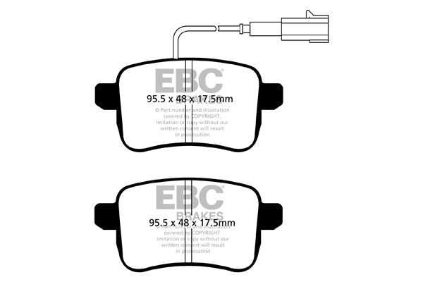 Pastiglie Freno EBC Ultimax DPX2079 per Alfa Romeo Giulietta (940)