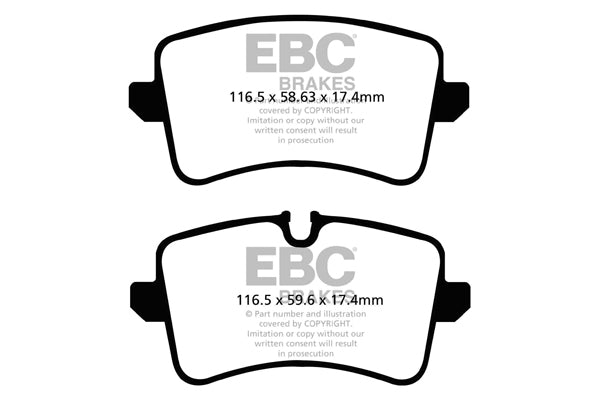 Pastiglie Freno EBC Orangestuff DP92082 per Audi RS6 (C7), Audi S7 (4G8) e altre